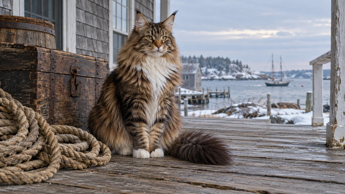 Maine Coon kedi — ırkın tarihi ve kökeni